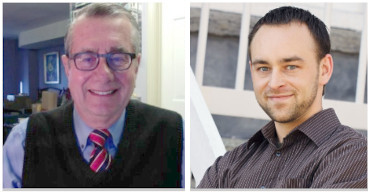 Jack Bergquist ’67 (L) / Joshua Chafe ’07 & M’08