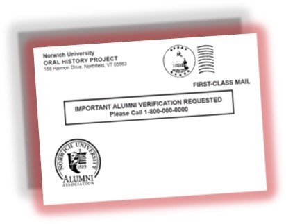 NU Oral History Project - postcard