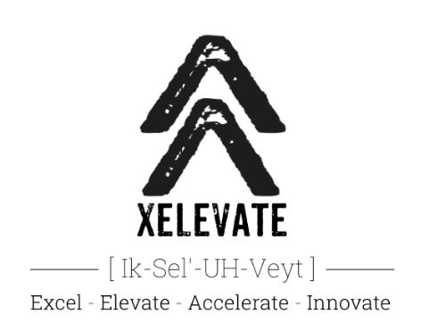 Xelevate logo and tagline
